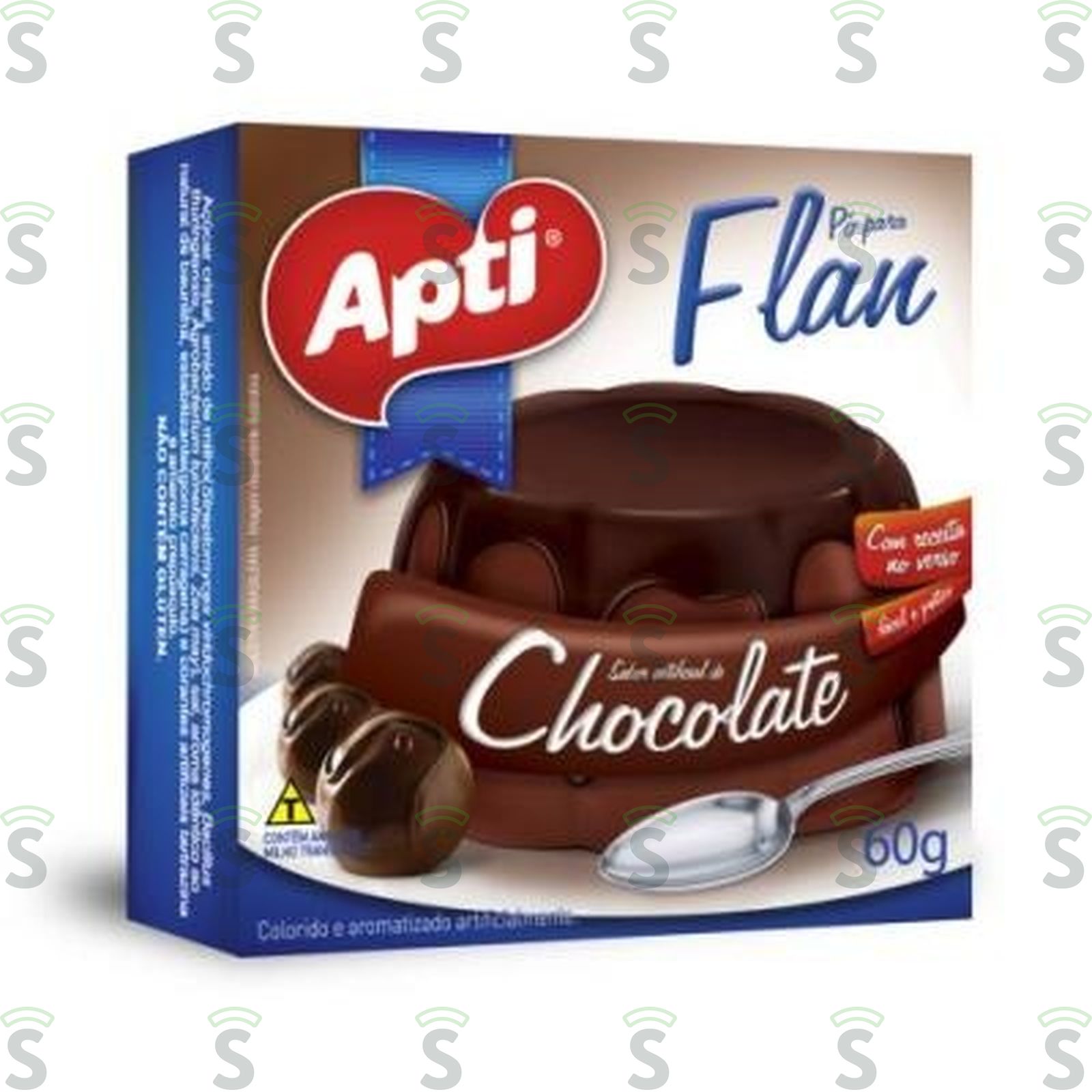 Flan Apti Sabor Chocolate Caixa 60gr