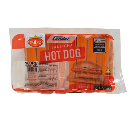 Salsicha Nobre 800g - Hot Dog