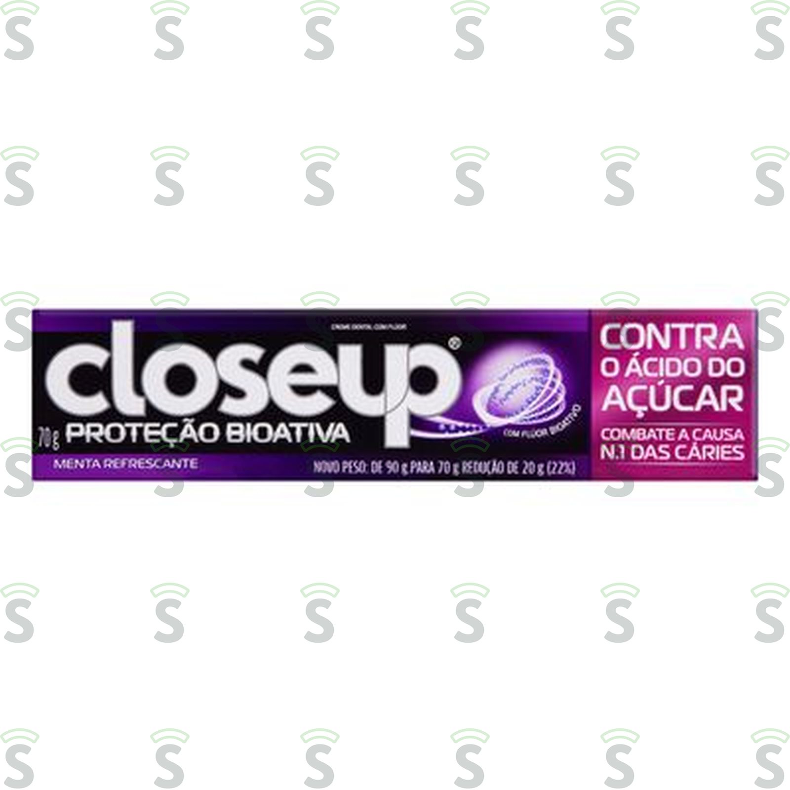 Creme Dental Close Up Menta Refrescante Proteção Bioativa Contra o Ácido do Açúcar Caixa 70gr