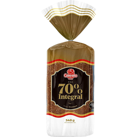 Pão Caseirinho Select 340g - 70% Integral