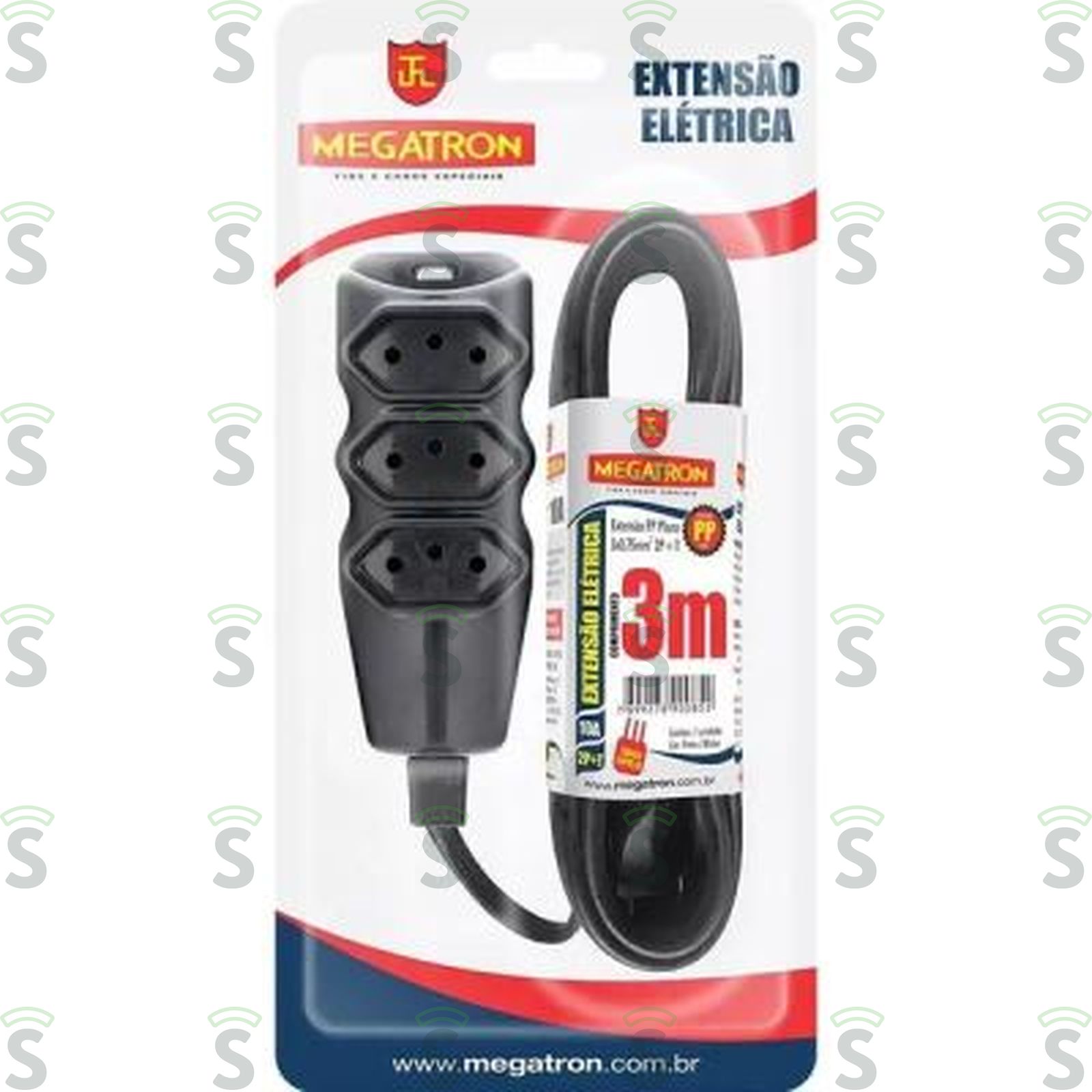 EXTENSAO MEGATRON 3M 2P/10A