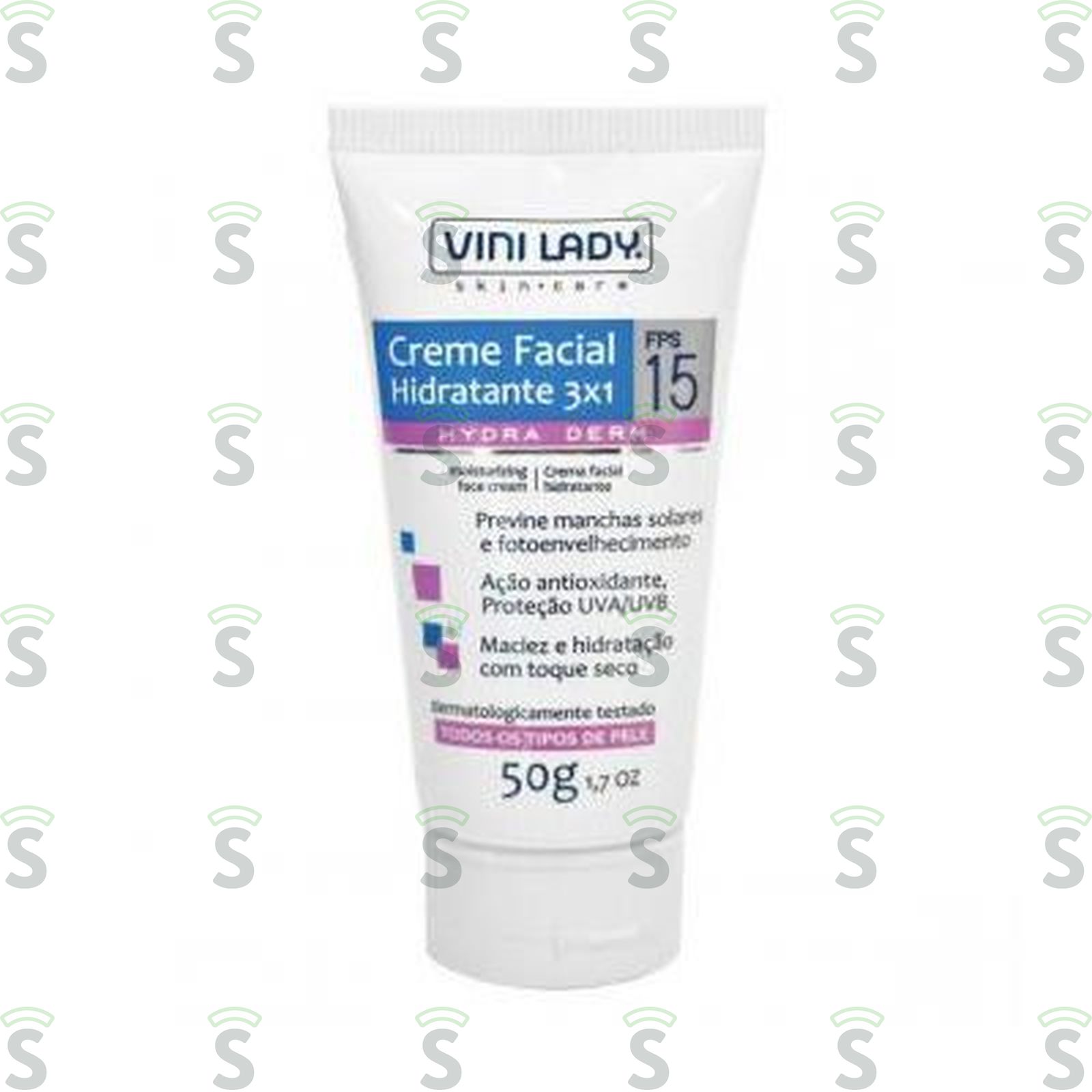 Creme Facial Hidratante Vinilady 15 FPS Squeeze 50gr
