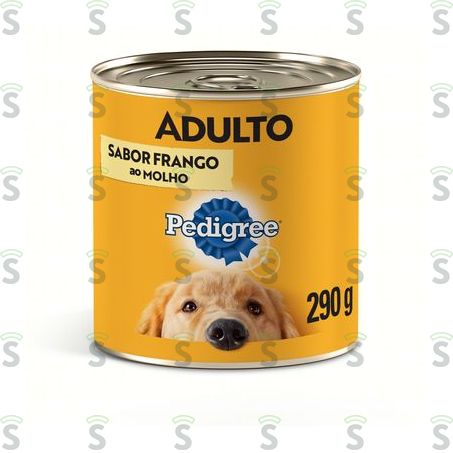  Ração Úmida Para Cães Adultos Pedigree Frango Ao Molho 290g