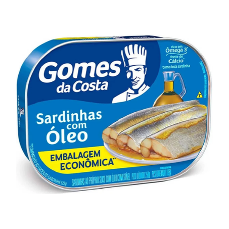 Sardinha com óleo gomes da costa 250g 