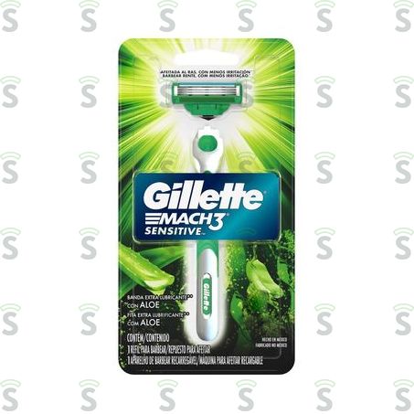  Gillette-mach 3 Aparelho Sensitive