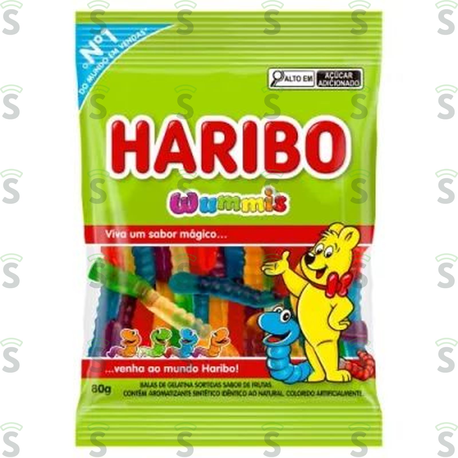 BALA HARIBO GELATINA 80G WUMMIS