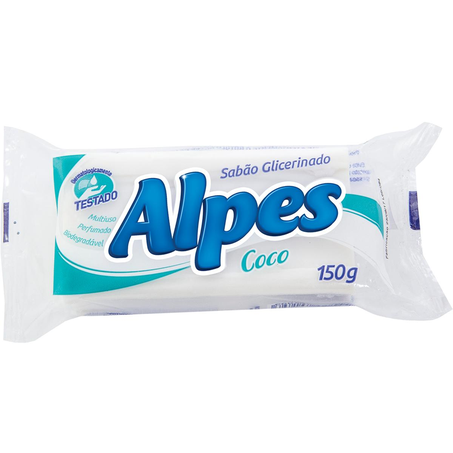 Sabão em Barra Alpes 150g - Coco