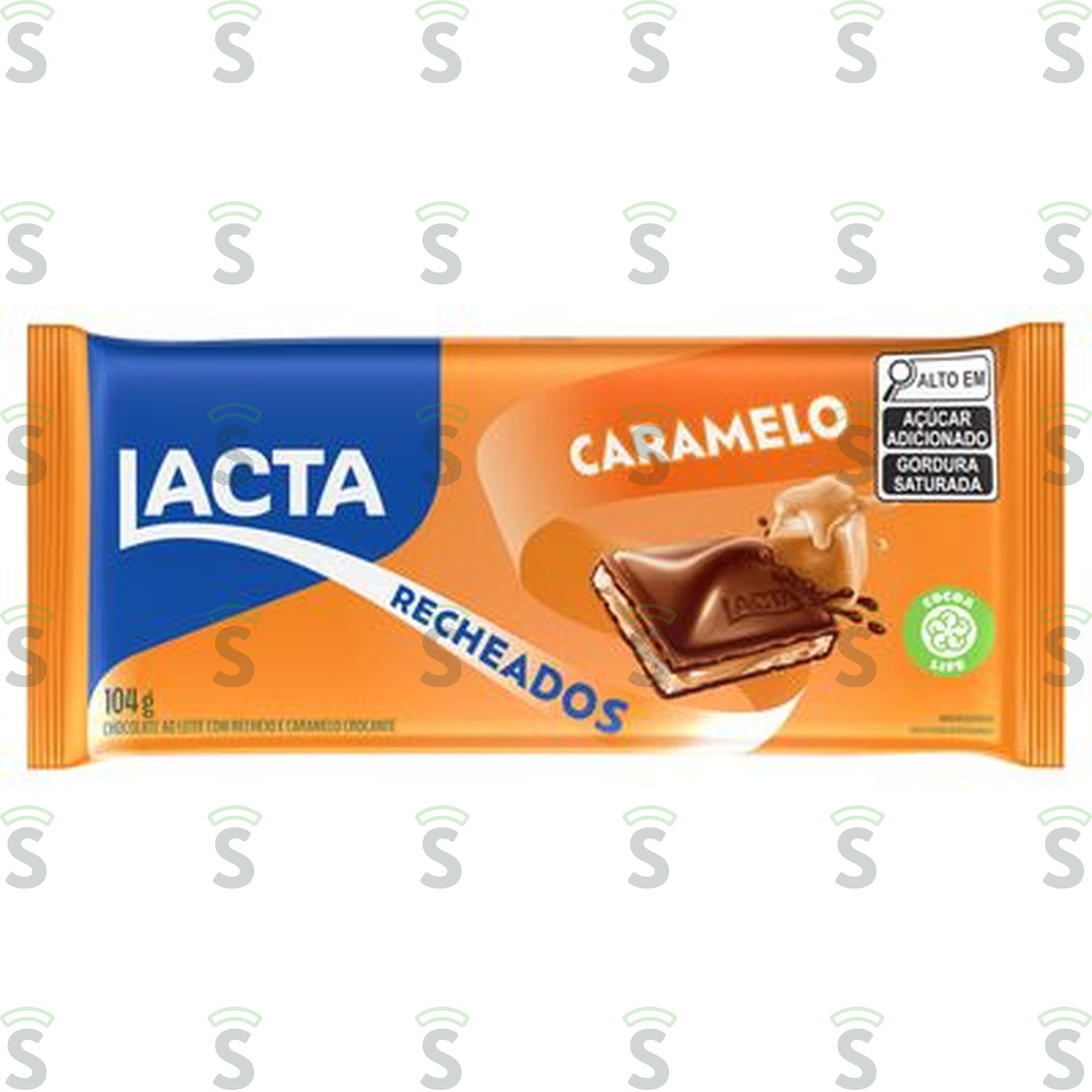CHOC LACTA AO LEITE 104G RECHEADO CARAMELO