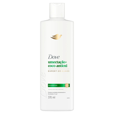 Shampoo Dove 370ml - Umectação + Coco Antioxi