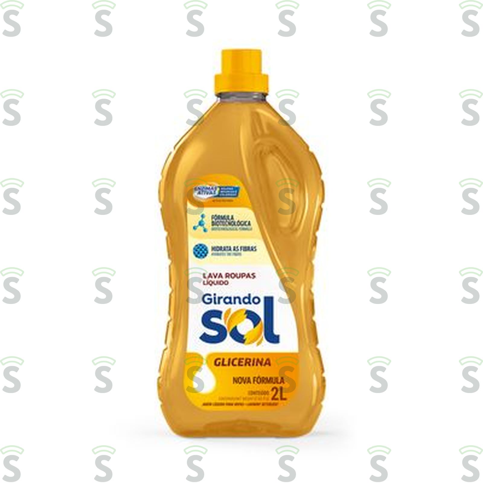 Girando sol-lava roupas 2lt glicerina