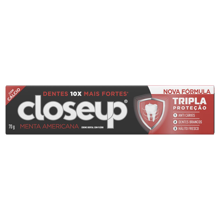 Creme Dental Closeup 70g - Triple - Menta Americana