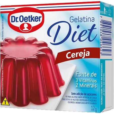 Gelatina Dr. Oetker 12g - Diet - Cereja
