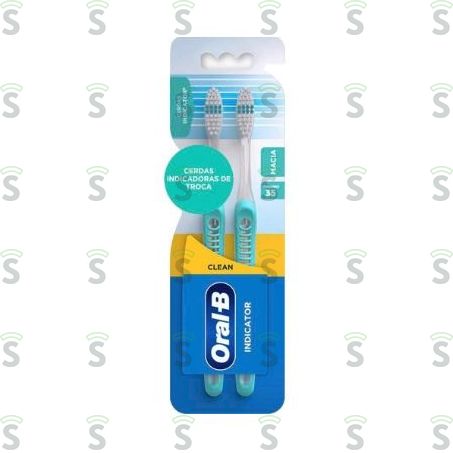  Escova Dental Oral-b Indicator Plus 35 Embalagem 2un