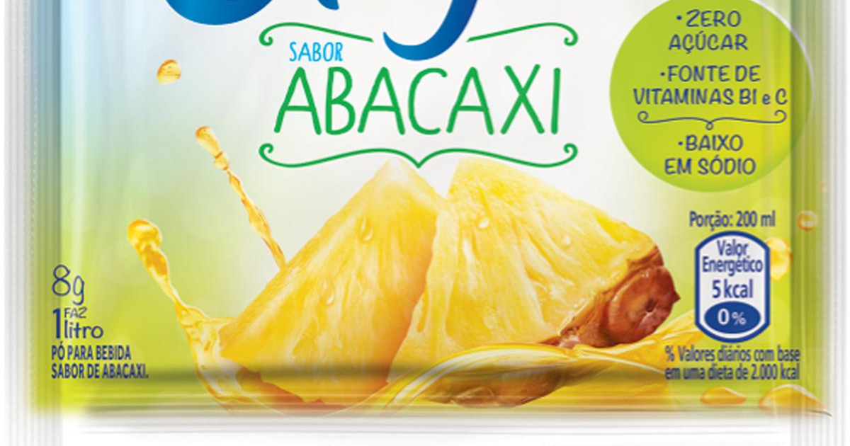 Refresco em Pó Clight 8g - Zero Açúcar - Abacaxi