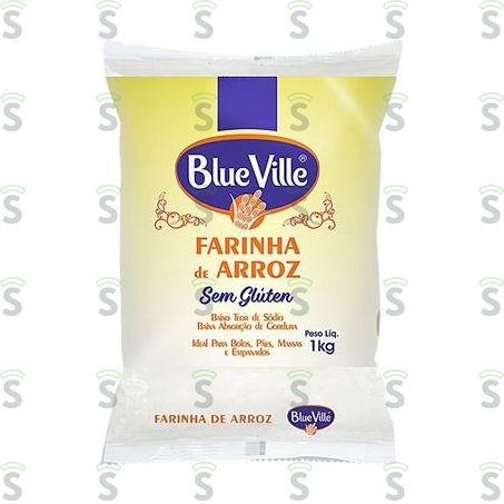  Farinha de Arroz Blue Ville 1kg