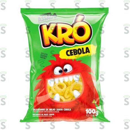 Salgadinho Kró Cebola Pacote 100g