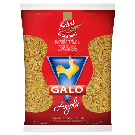Massa de Sêmola Galo 500g - Argola
