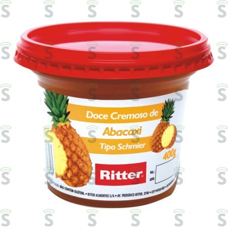  Doce Cremoso de Abacaxi Ritter Embalagem 400g