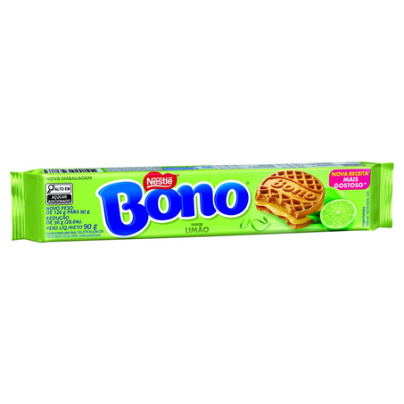 Biscoito Recheado Nestlé 90g - Bono - Limão