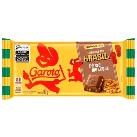 Chocolate Garoto 80g - Pé de Moleque