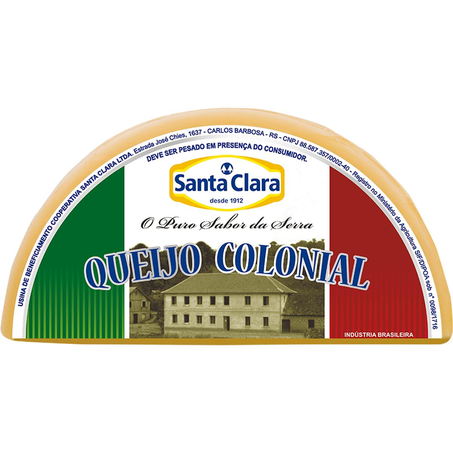 Queijo Santa Clara Colonial - Fracionado Kg