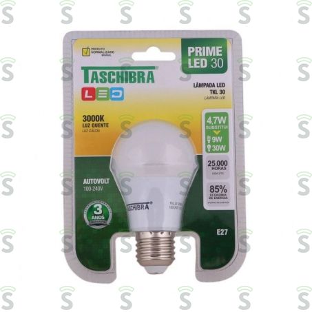  Lâmpada Taschibra Ledw Tkl Bivolt 300k
