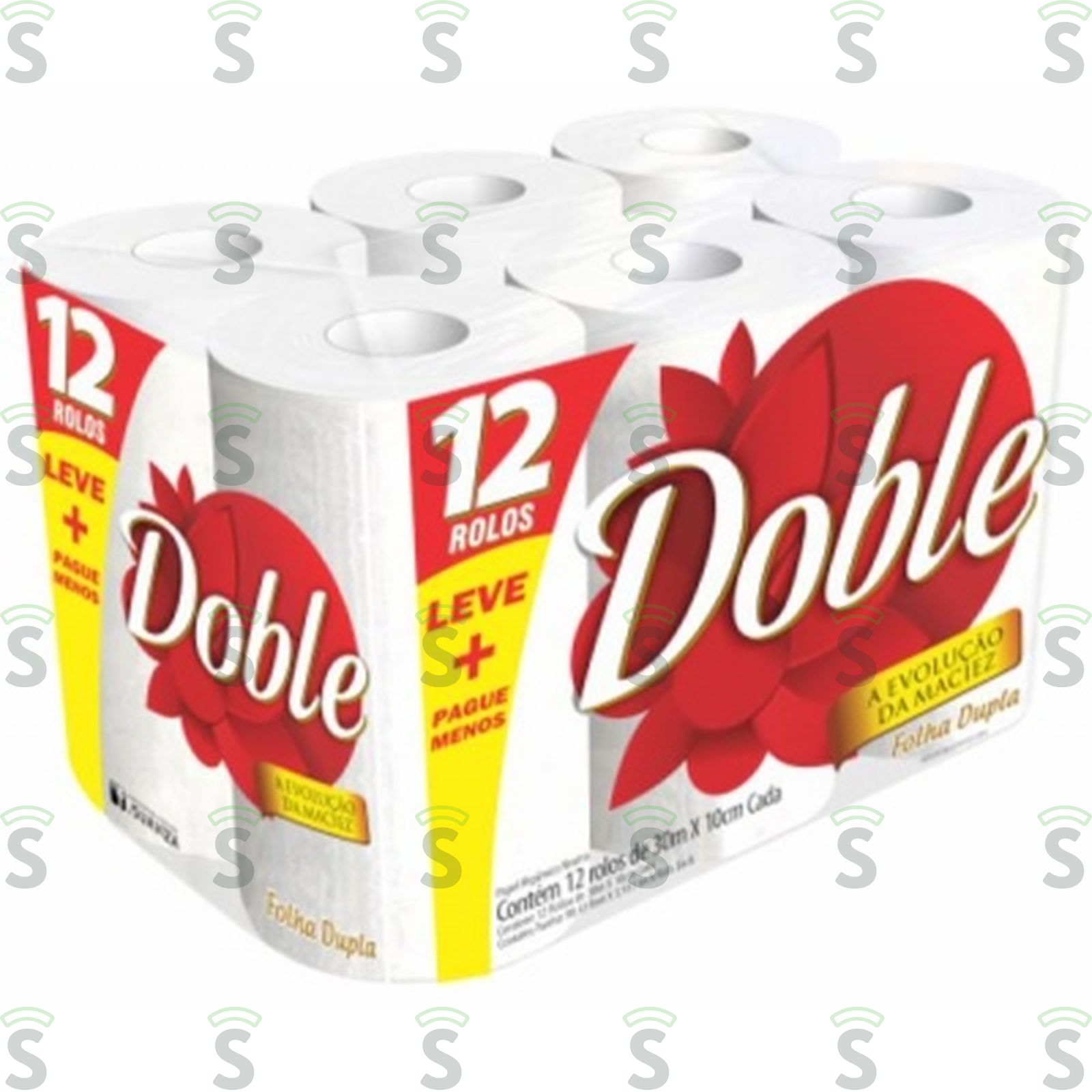 Papel Higiênico Doble Embalagem 12 Rolos 30MT