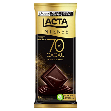Chocolate Lacta 85g - Intense - 70% Cacau