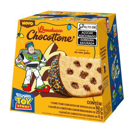 Chocotone Bauducco Com Gotas De Chocolate Toy Story Caixa 110g 
  360-2