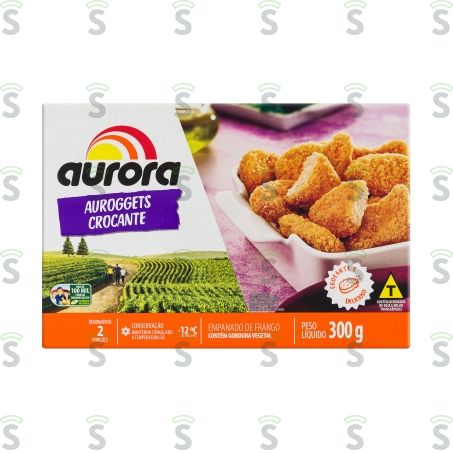 Empanado Aurora Auroggets Crocante Embalagem 300g