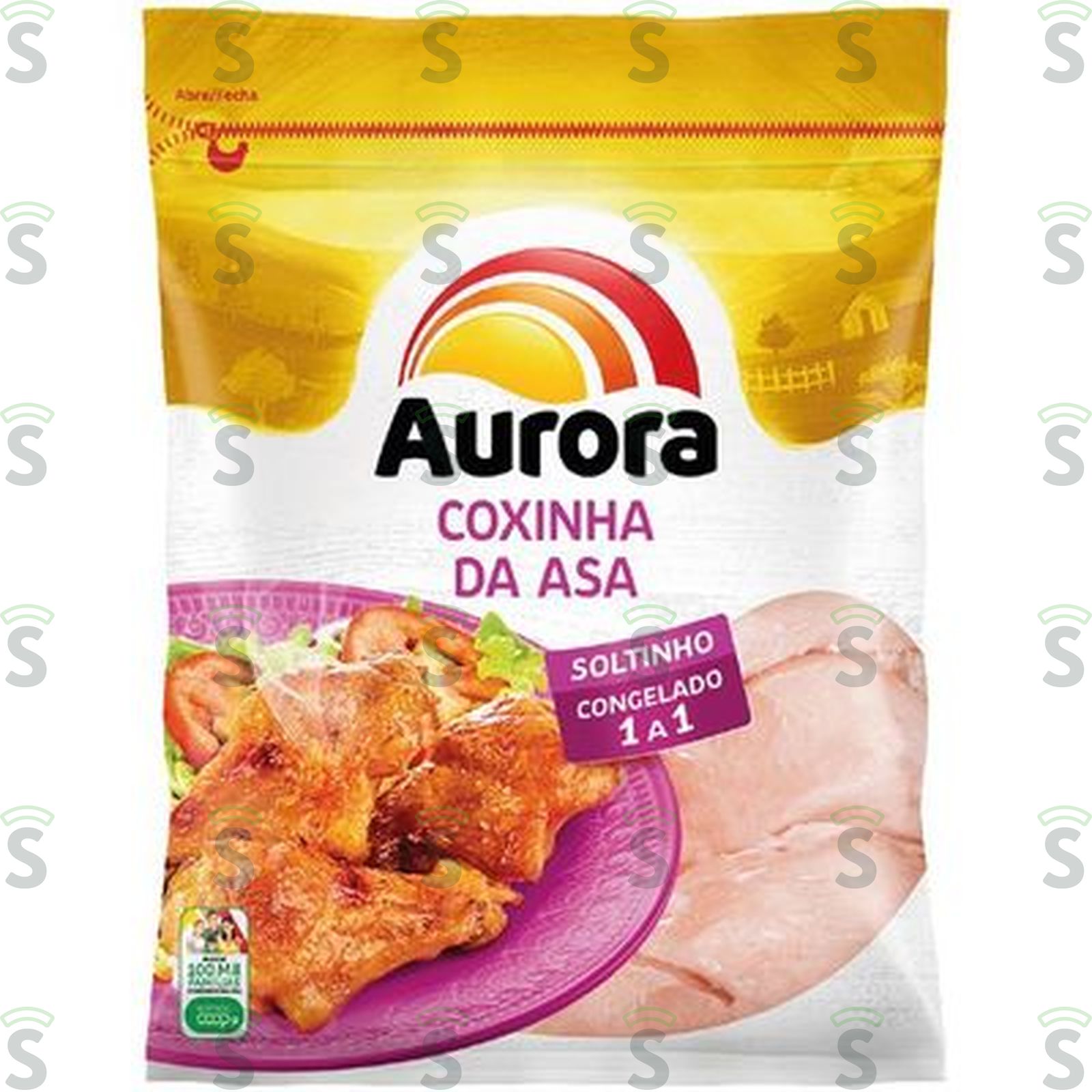 Aurora-frango saco 1kg coxinha da asa