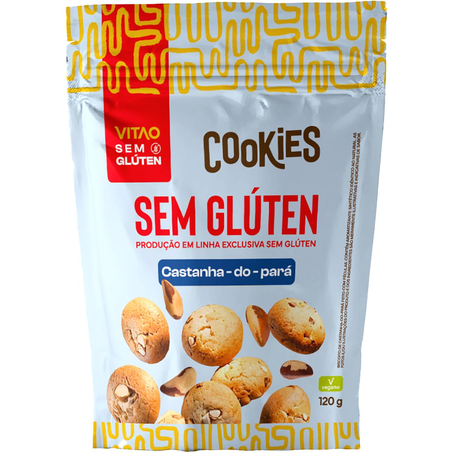 Cookie Vitao 120g - Sem Glúten - Castanha-do-Pará