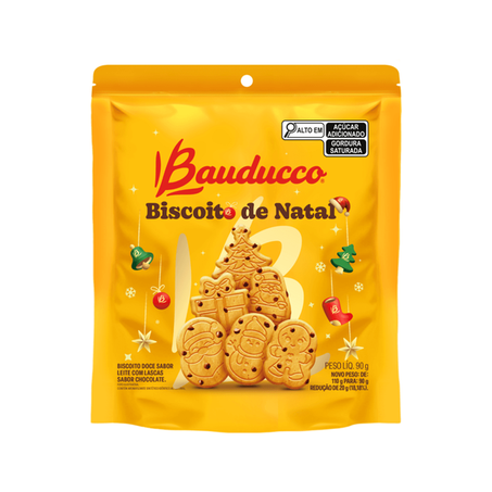 Bisc natal bauducco 90g leite com gotas