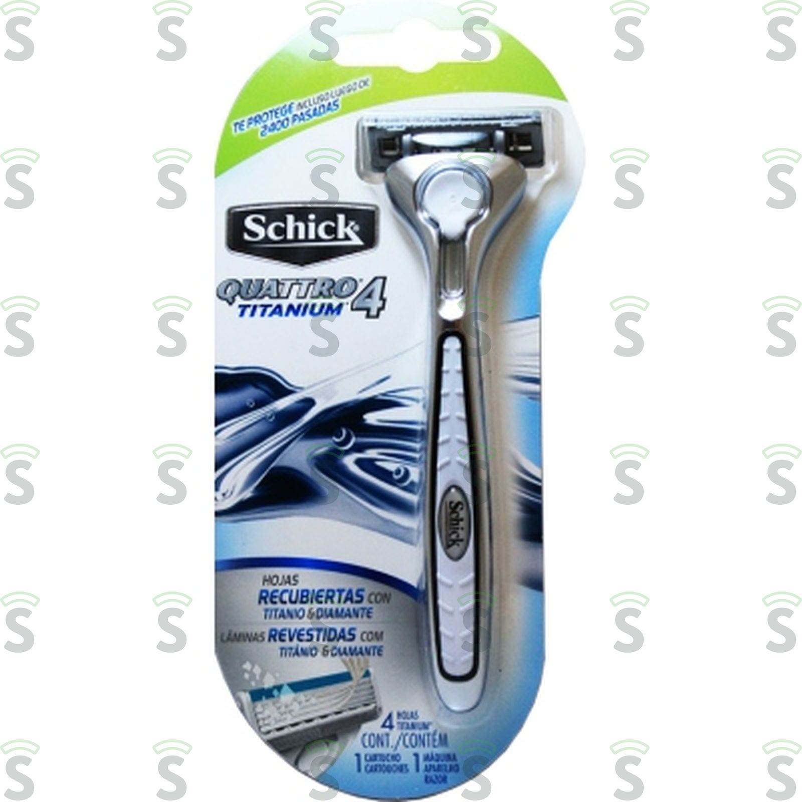 Aparelho de Barbear Descartável Schick Quattro Titanium Embalagemidade 1UN