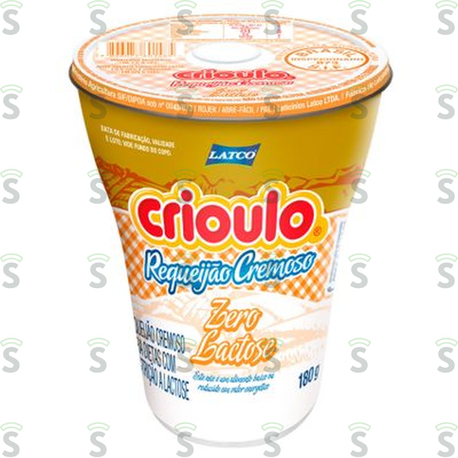 Requeijão Crioulo Zero Lactose Embalagem 180G
