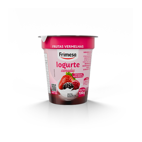 IOGURTE FRIMESA CAMADAS  FRUTAS VERMELHAS POTE 130G