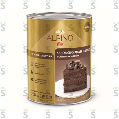  Sobremesa Láctea Alpino Chocolate Trufado 2,54kg 2.54kg