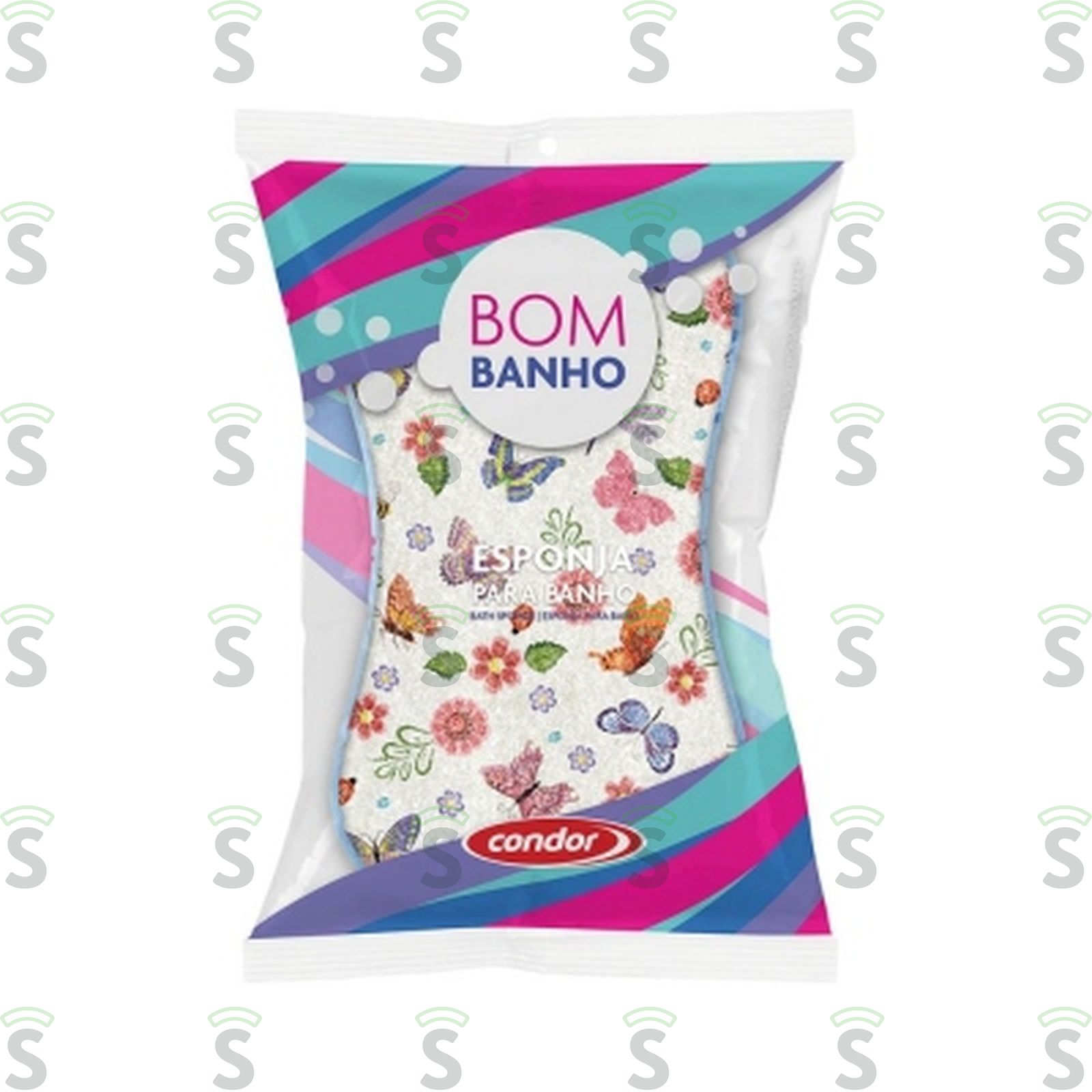 Esponja de Banho Condor Bom Banho com Cordaidade 1UN
