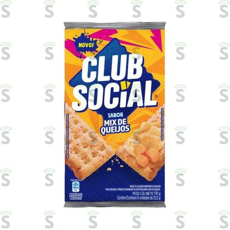  Club Social-biscoito 141g Mix Queijos