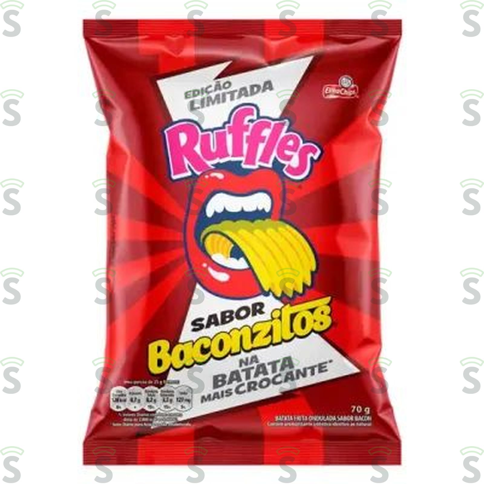 EC RUFFLES 70G BACONZITOS