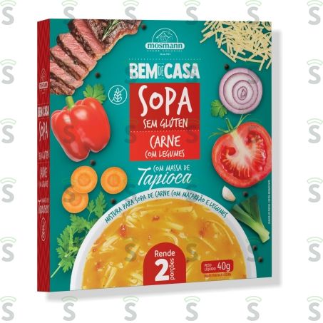  Sopa Mosmann Sem Glúten Carne Com Legumes 40g