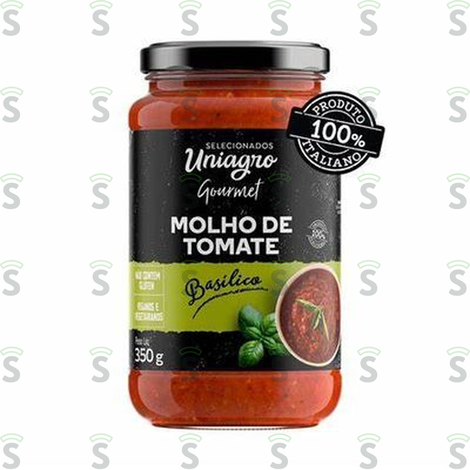 Molho tom uniagro basilico vd 350g
