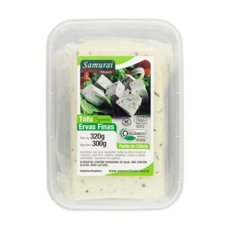 Tofu com ervas finas orgânico Samurai 300g