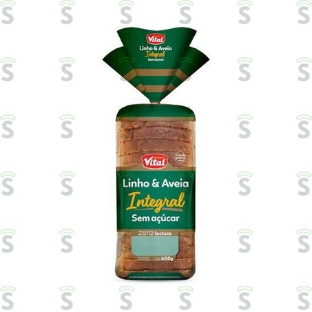  Pão Vital Linho e Aveia Integral 400g