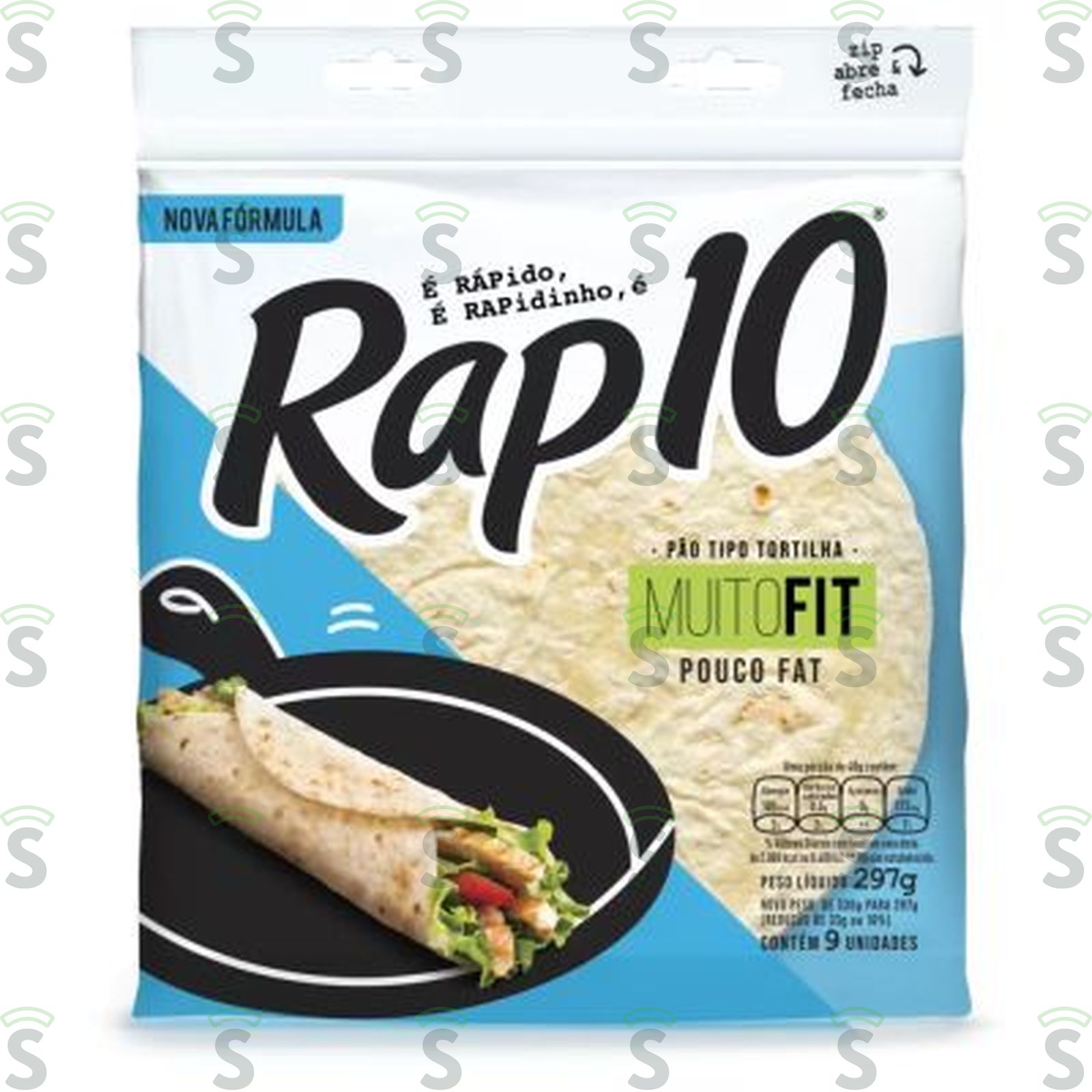 Rap 10-pao tortilha fit 330g c/10