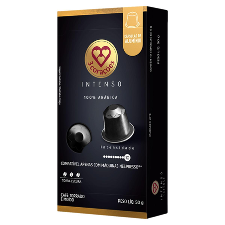 Cápsula 3 Corações 50g - Espresso Intenso