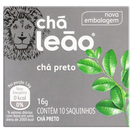 Chá Leão 16g - Chá Preto - Com 10 Saquinhos