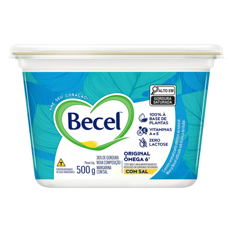 Creme Vegetal Becel 500g - Original - Com Sal
