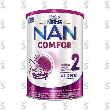  Fórmula Infantil Para Lactentes Nestlé Nan 6 a 12 Meses Comfor Lata 1.2kg