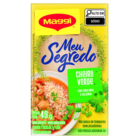 Tempero Maggi 49g - Meu Segredo - Cheiro-verde